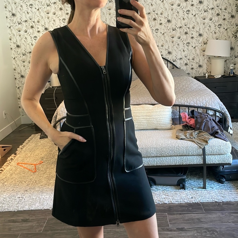 Armani exchange Sheath Black dress Sz 4